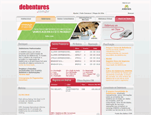 Tablet Screenshot of debenture.com.br